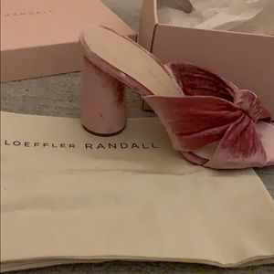 Loeffler Randall Coco High Heel Knot Mule in Petal